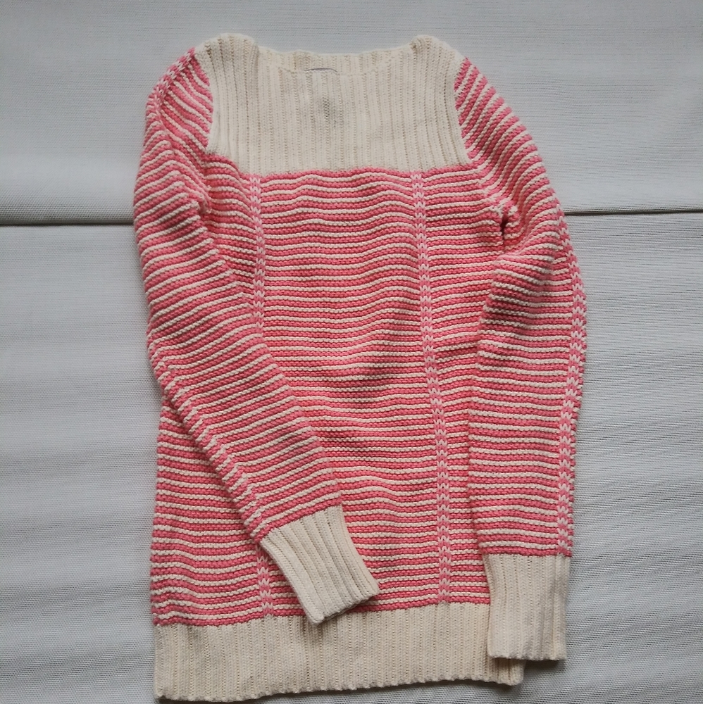 Old Navy Womens Maternity Pink Beige Sweater Size